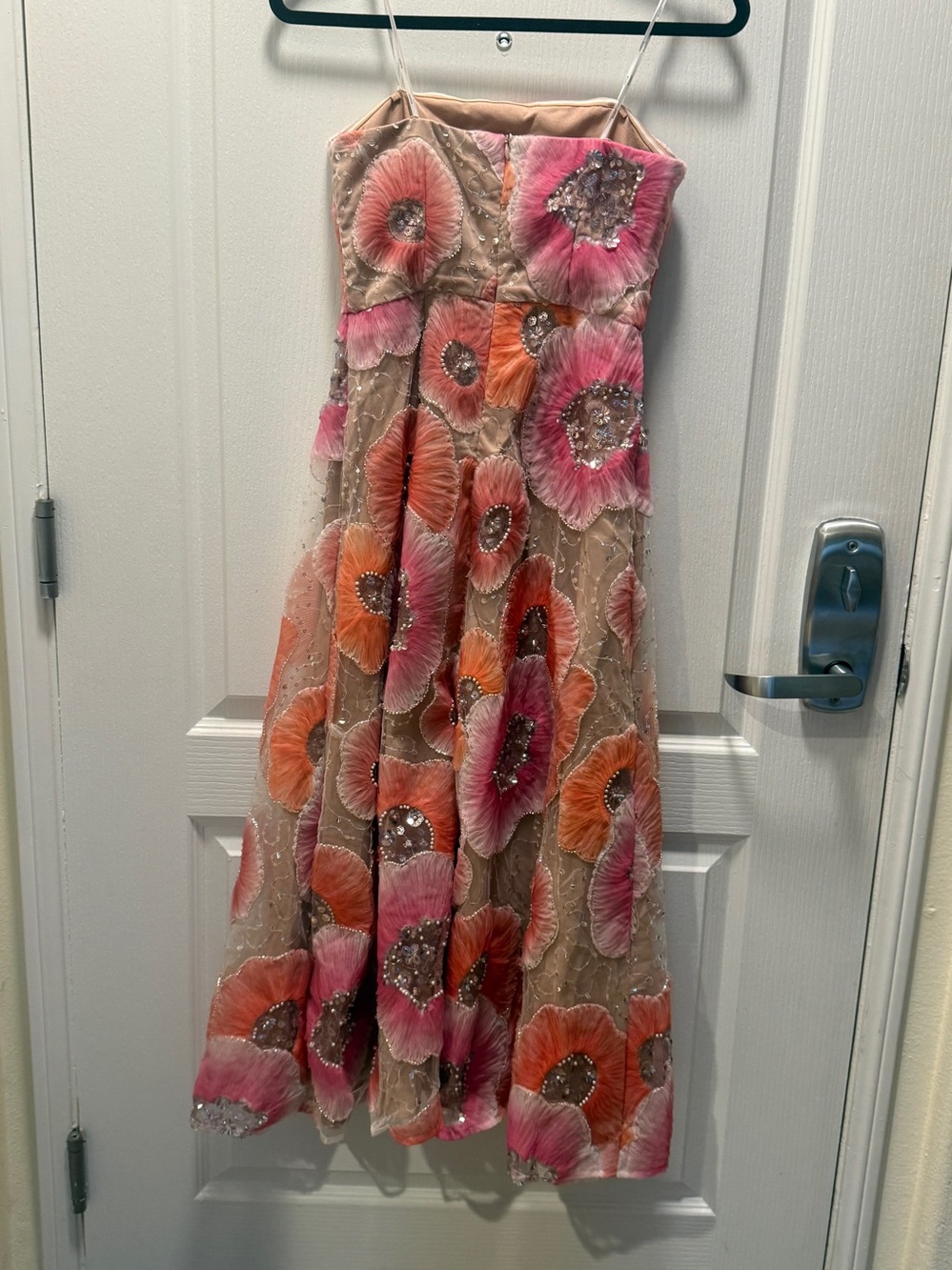 Elliatt Brittany A-Line Midi Dress in Pink size XS NWT waist Tie Missing!!!! - Picture 7 of 8